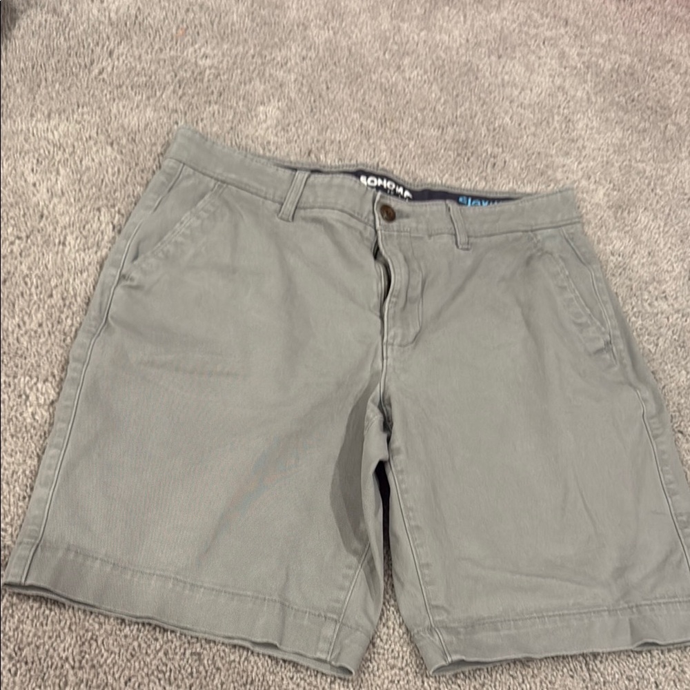 Sonoma Gray Flat Front Shorts Classic Style